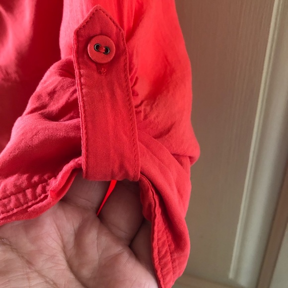 Torrid - Coral Pocket Shirt - Picture 2 of 5